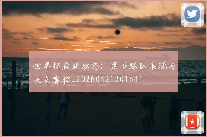 世界杯最新动态：黑马球队表现与未来赛程_20260521201641